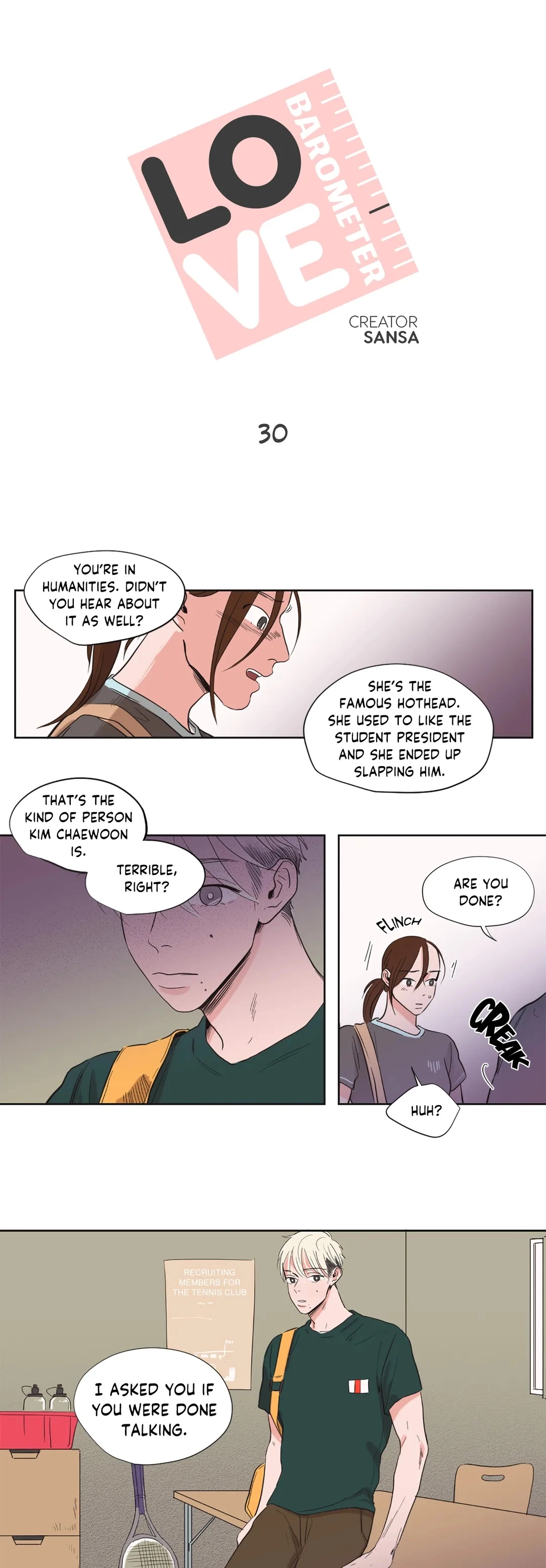 Love Barometer Chapter 30 - page 1