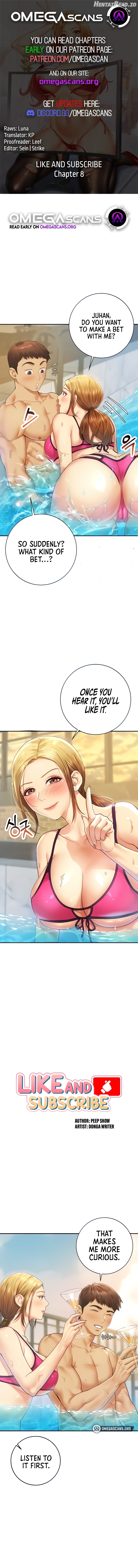 Like and Subscribe Chapter 8 - page 1