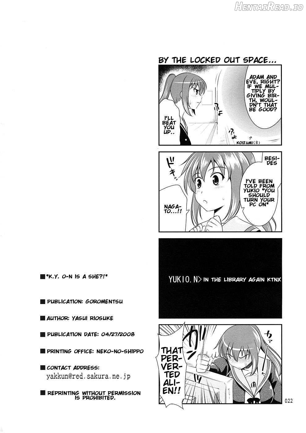 K.Y.on wa Kanojo Nanoka? Chapter 1 - page 20