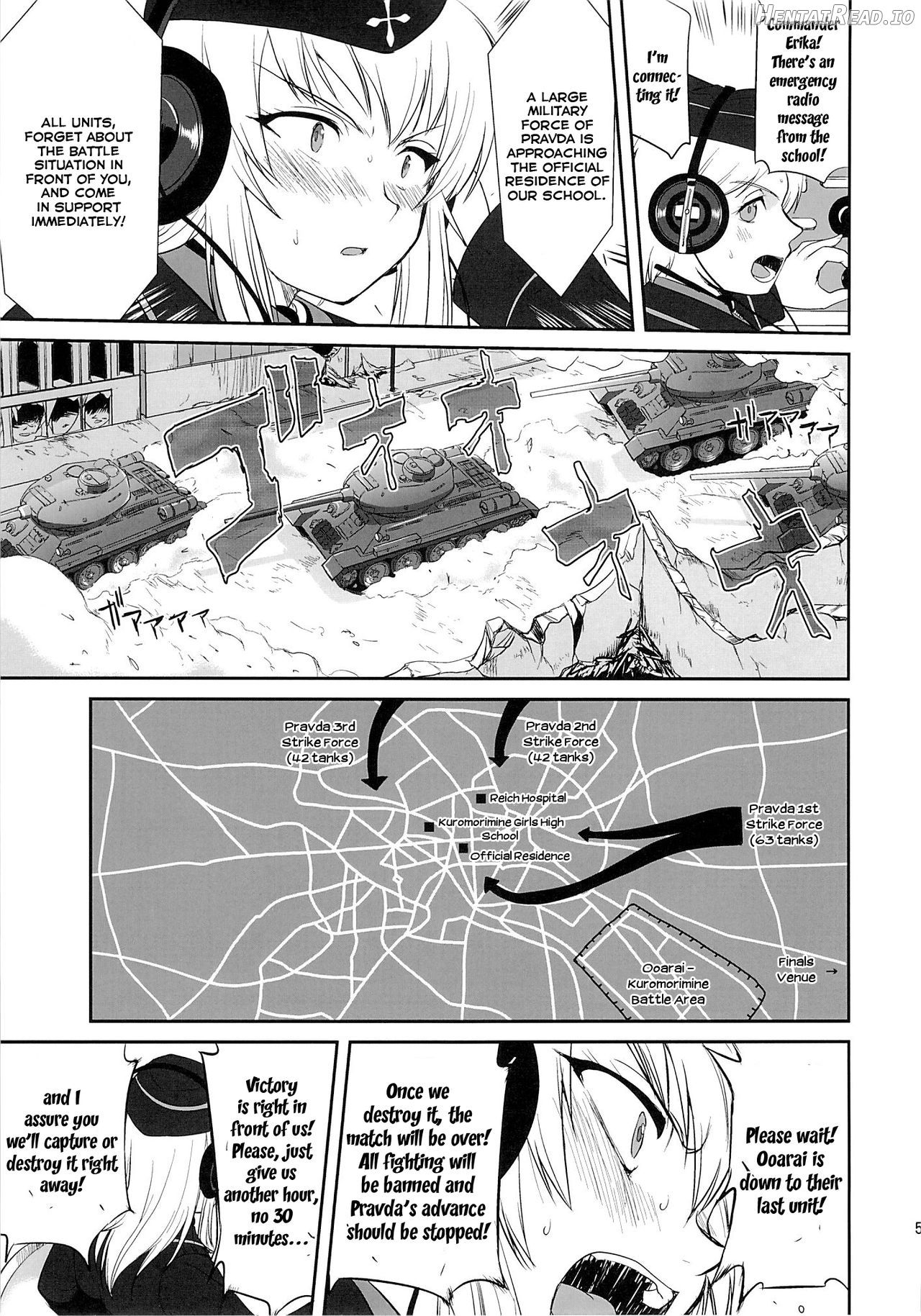 Yukiyukite Senshadou Battle of Pravda Chapter 3 - page 50