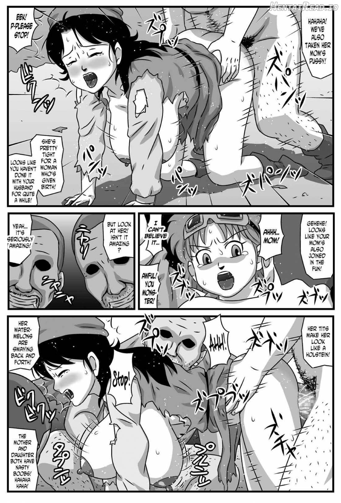 Kyonyuu Oyako ga Touzoku-dan no Nikubenki ni Nattara Chapter 1 - page 10