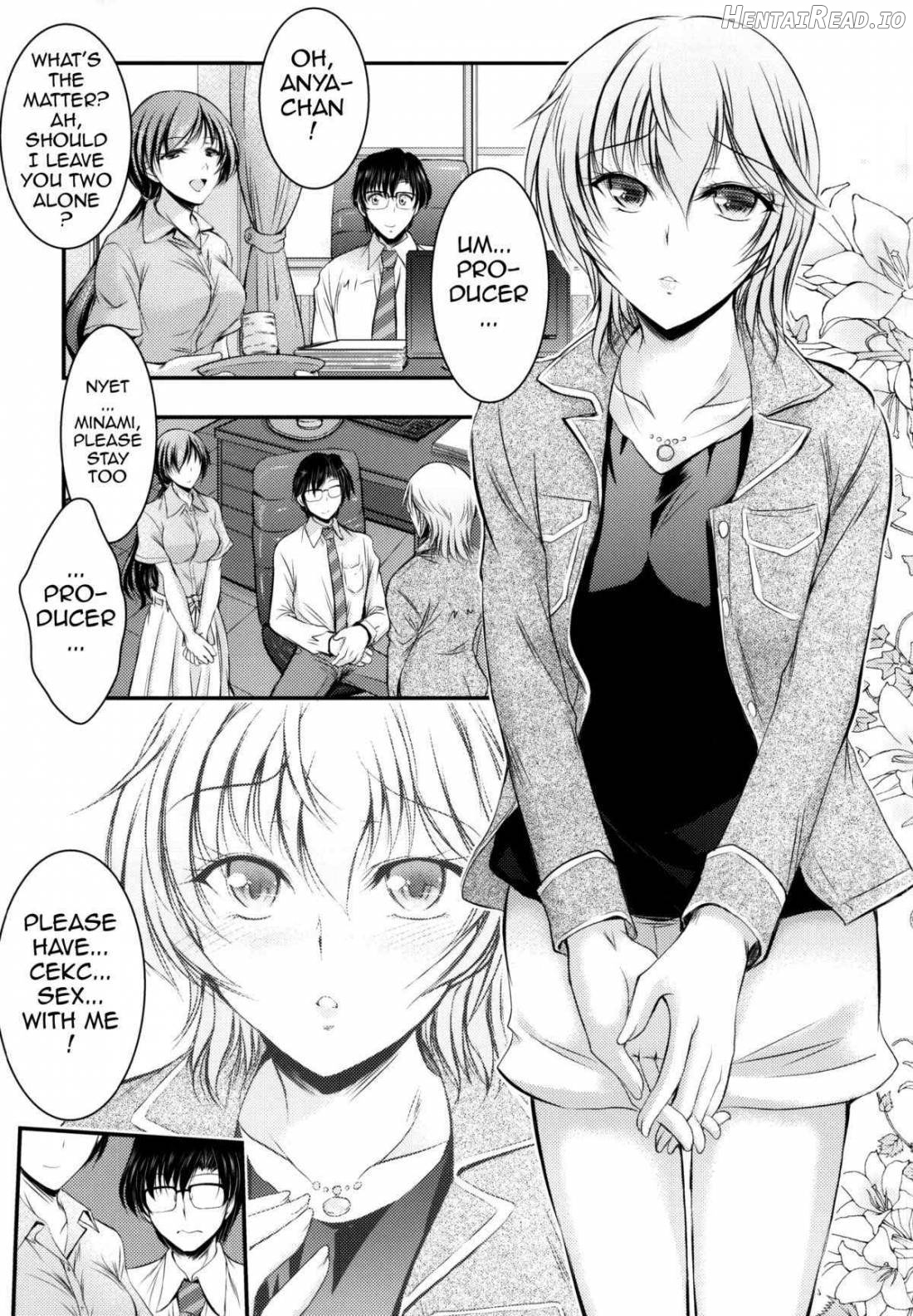 "Producer, Watashi to секс shite kudasai" "Kono aida Minami to shiteta Are desu" " Cho...Anya-chan?" Chapter 1 - page 2