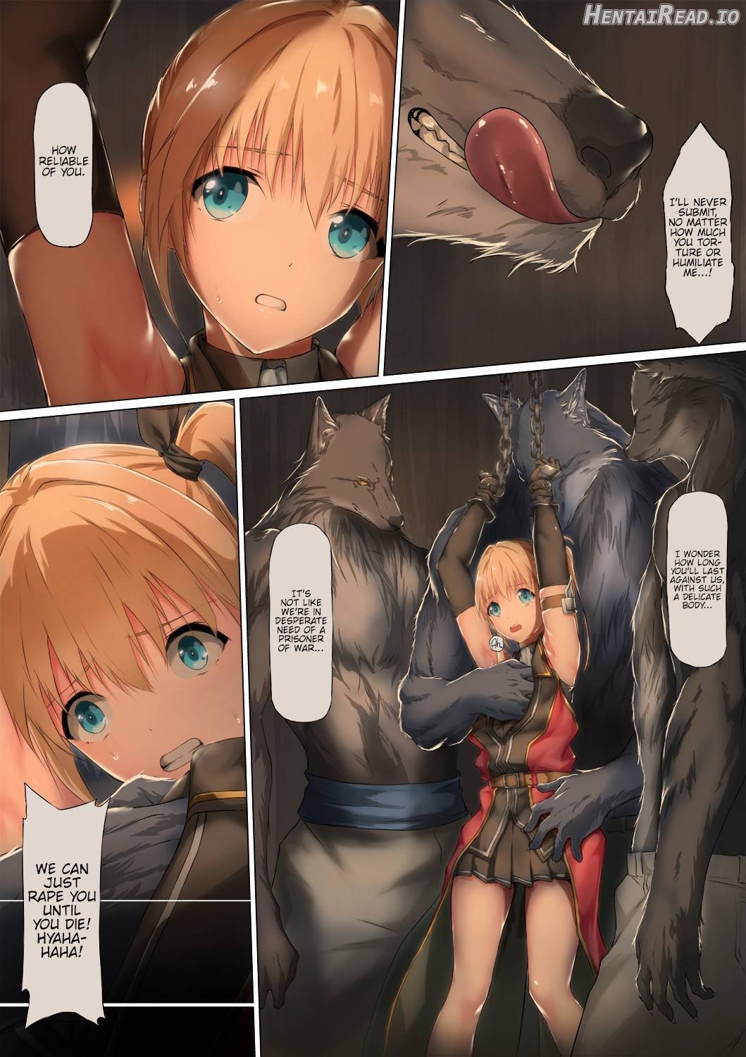Juujin ni Torawareta Onna Kishi no Junan Chapter 1 - page 14