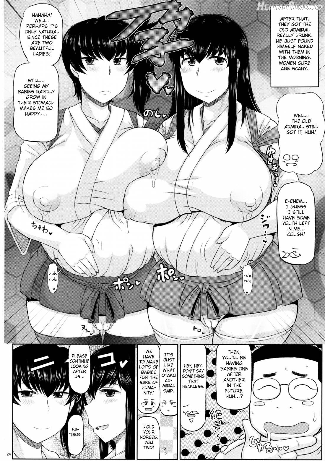 Inran Dosukebe Renjun Bitch Kashima Bon. ~Yariman Kashima ga Doutei Idenshi Hoshoku Sex Enshuu! Teitoku-san no Kibanda Seichuu Rengou Kantai, Kashima ga Oaite Shimasu~ Chapter 2 - page 24