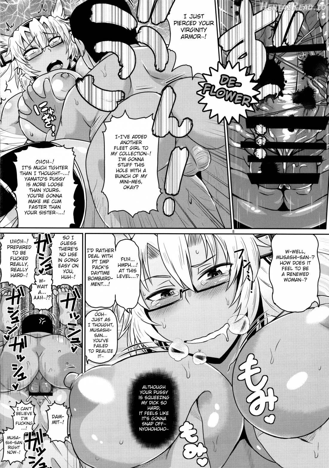 Inran Dosukebe Renjun Bitch Kashima Bon. ~Yariman Kashima ga Doutei Idenshi Hoshoku Sex Enshuu! Teitoku-san no Kibanda Seichuu Rengou Kantai, Kashima ga Oaite Shimasu~ Chapter 5 - page 7