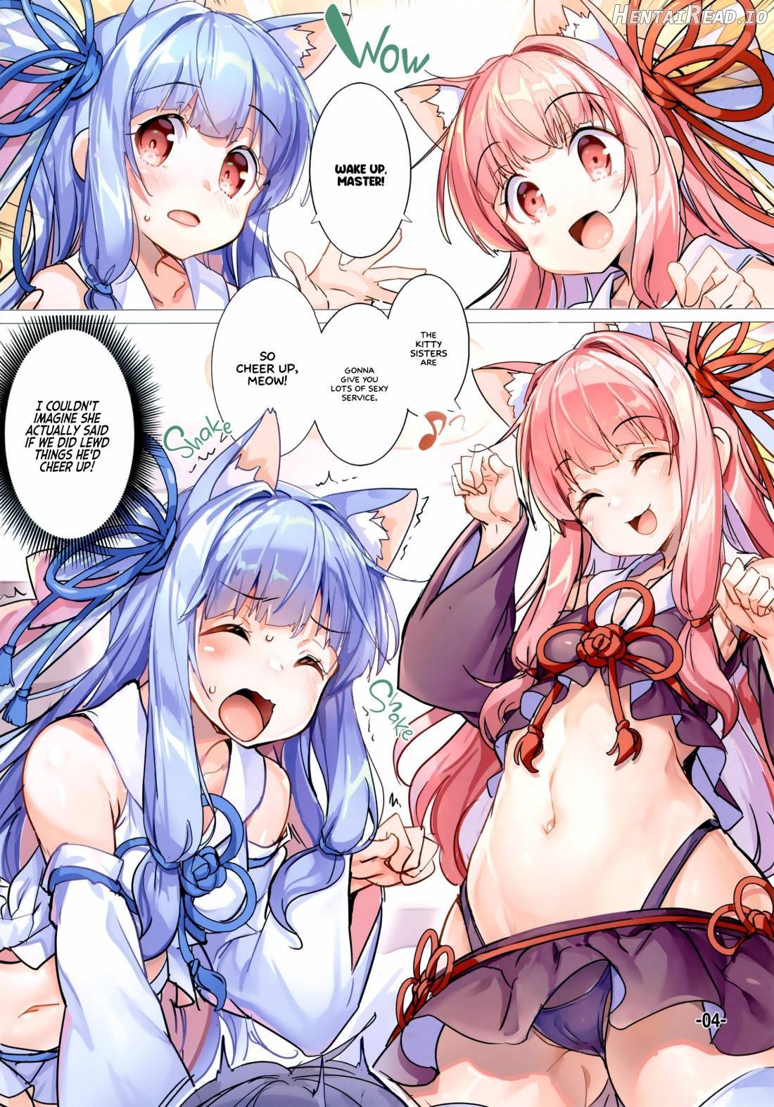 Kotonoha Shimai no Ochikomu Master o Nekomimi de Yuuwaku Suru Hon Chapter 1 - page 4