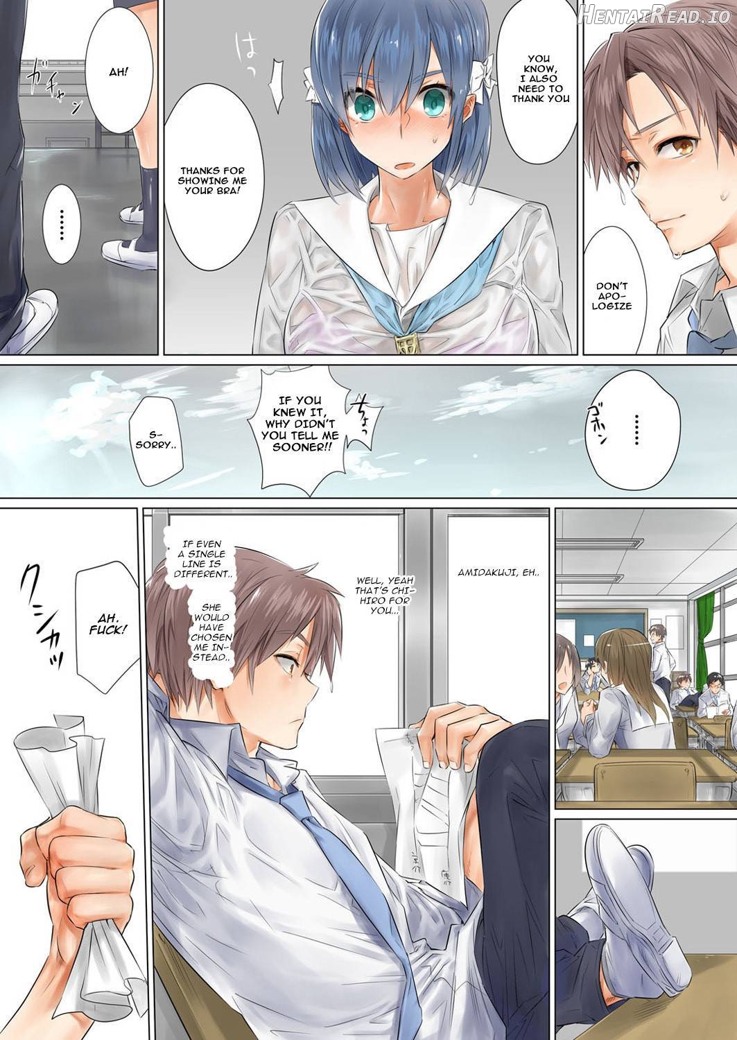 Netorare Kanojo -Kareshi (Ani) o Mae ni Futago (Otouto) to Kyoushitsu Ecchi- Vol.01 Chapter 1 - page 13