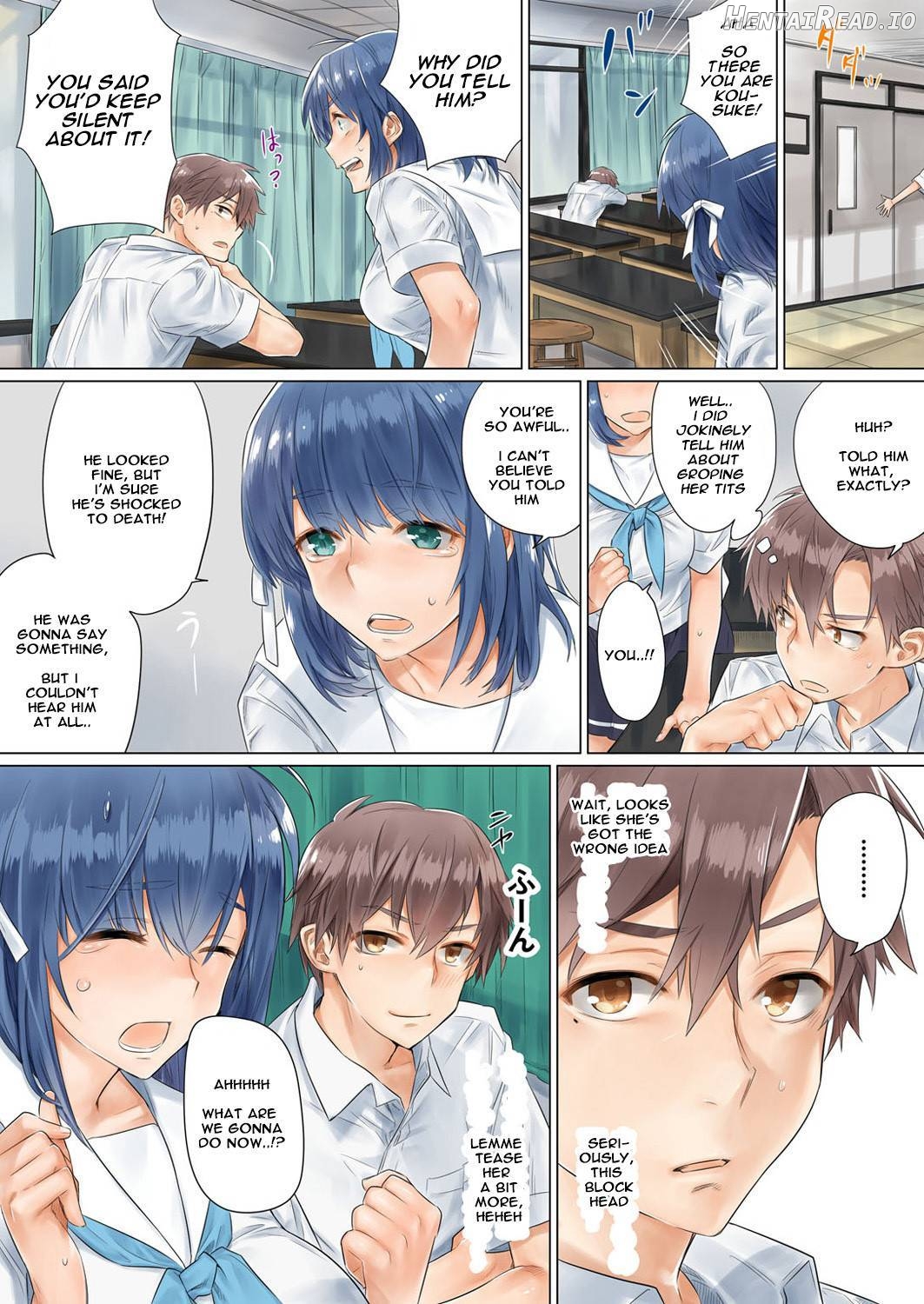 Netorare Kanojo -Kareshi (Ani) o Mae ni Futago (Otouto) to Kyoushitsu Ecchi- Vol.01 Chapter 1 - page 36