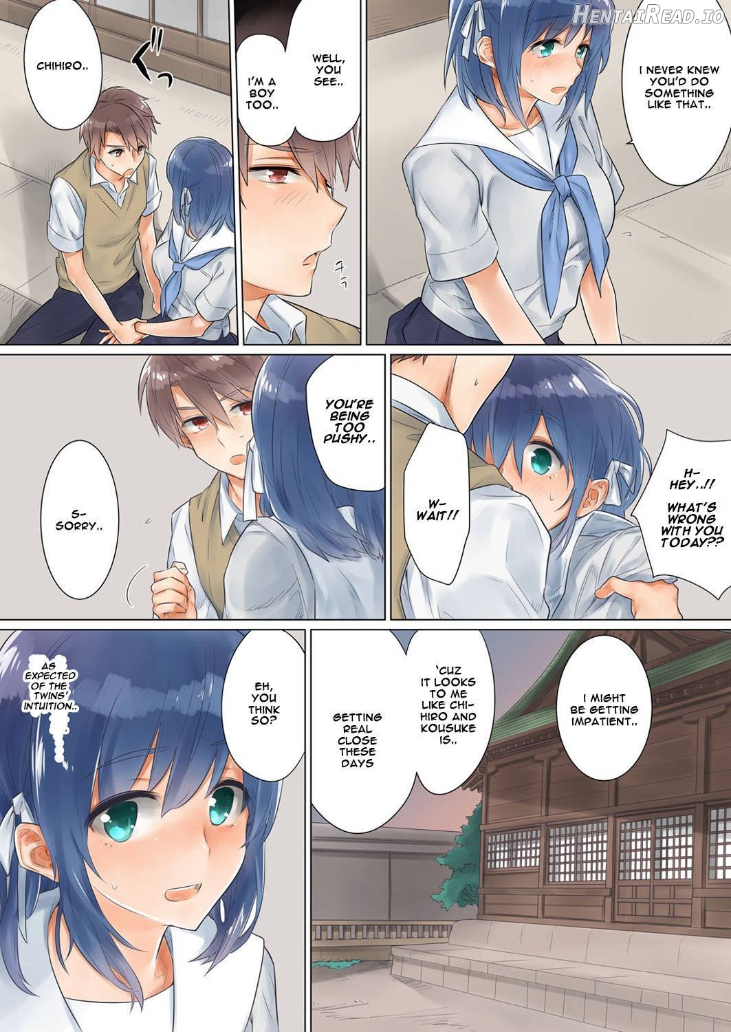 Netorare Kanojo -Kareshi (Ani) o Mae ni Futago (Otouto) to Kyoushitsu Ecchi- Vol.01 Chapter 2 - page 6