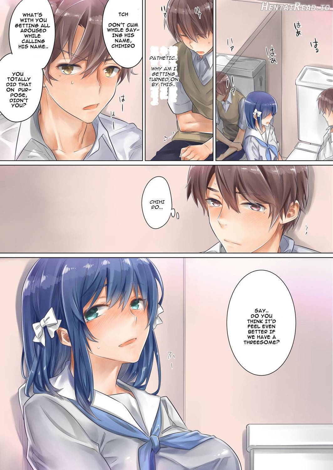Netorare Kanojo -Kareshi (Ani) o Mae ni Futago (Otouto) to Kyoushitsu Ecchi- Vol.01 Chapter 2 - page 47