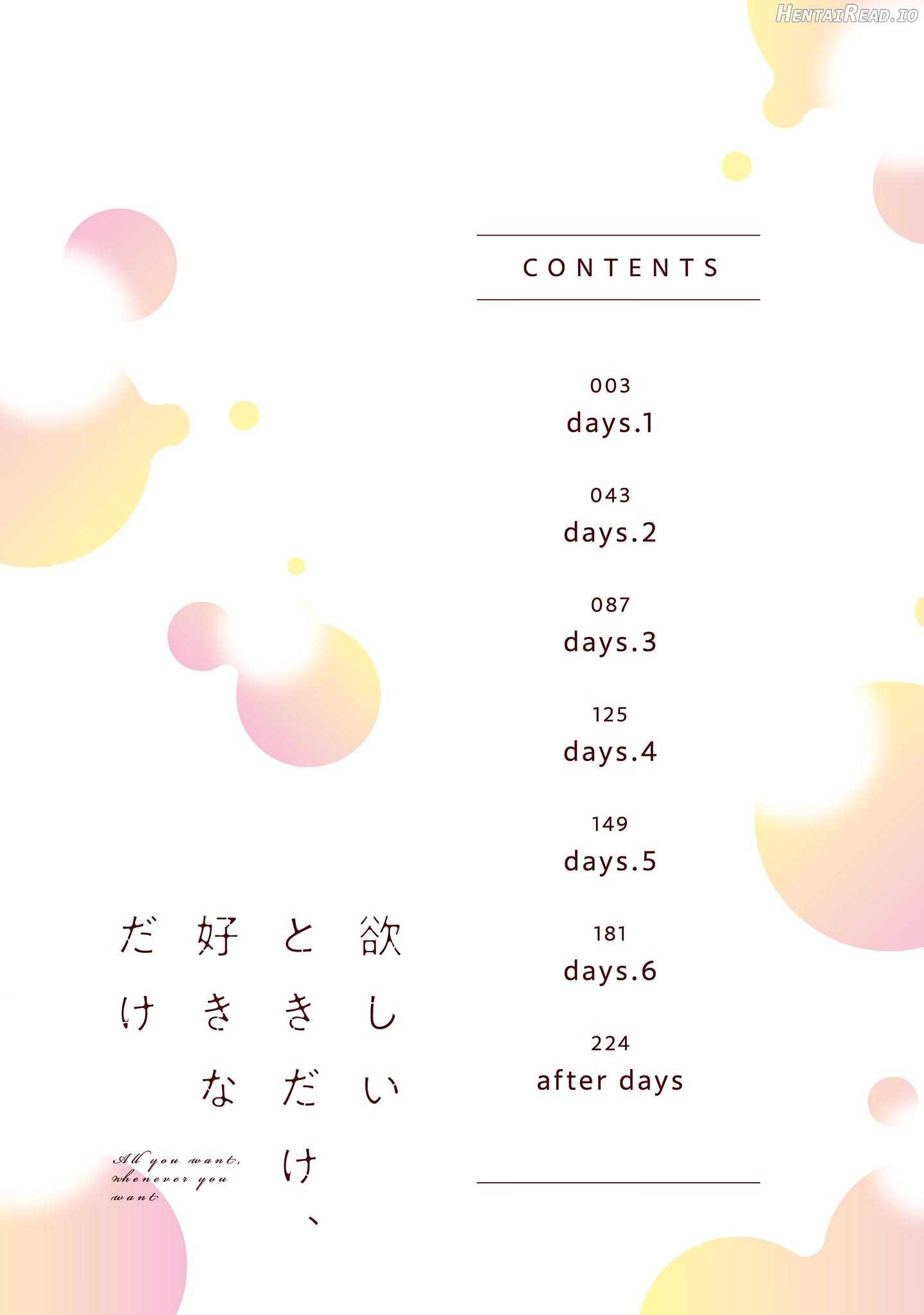 Hoshii Toki Dake, Suki na Dake Chapter 1 - page 5