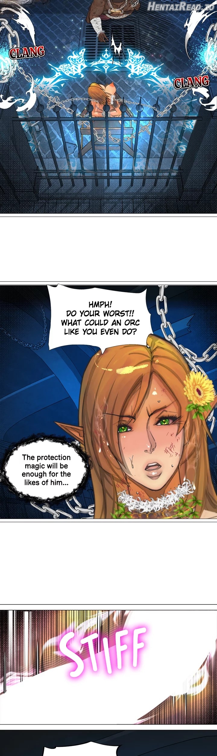 The DARK ELF QUEEN and the SLAVE ORC Chapter 21 - page 12