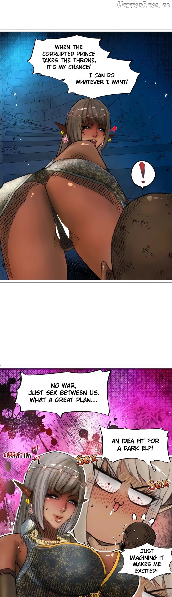 The DARK ELF QUEEN and the SLAVE ORC Chapter 25 - page 13