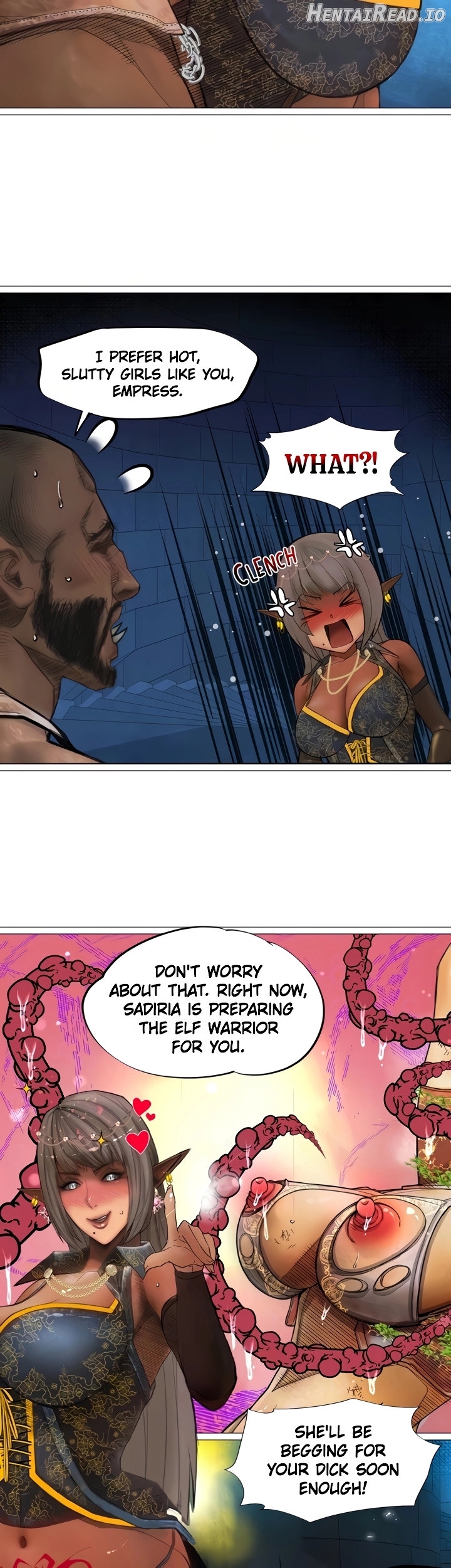 The DARK ELF QUEEN and the SLAVE ORC Chapter 25 - page 17