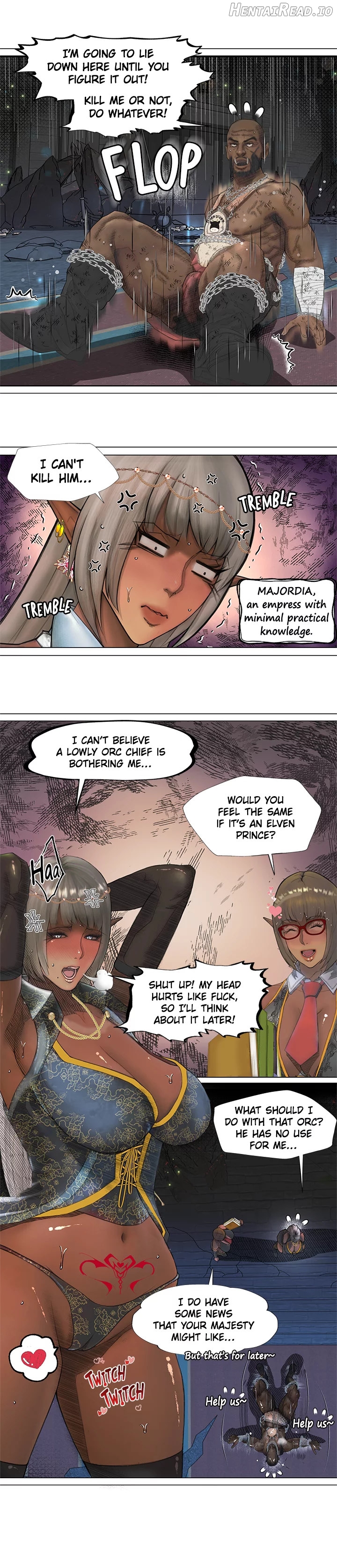 The DARK ELF QUEEN and the SLAVE ORC Chapter 1 - page 13