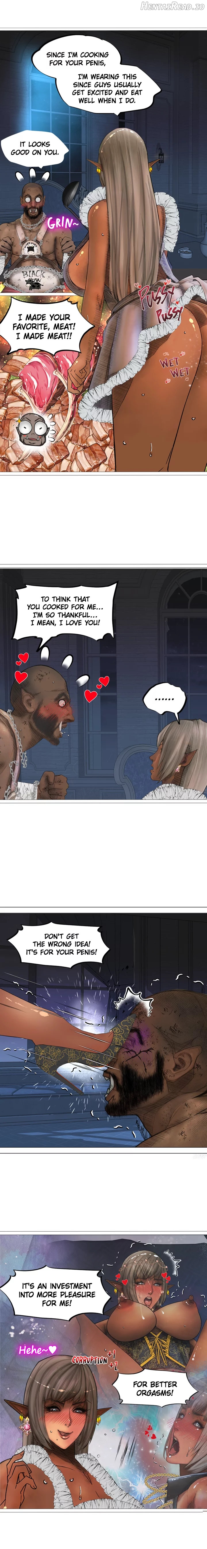 The DARK ELF QUEEN and the SLAVE ORC Chapter 11 - page 10