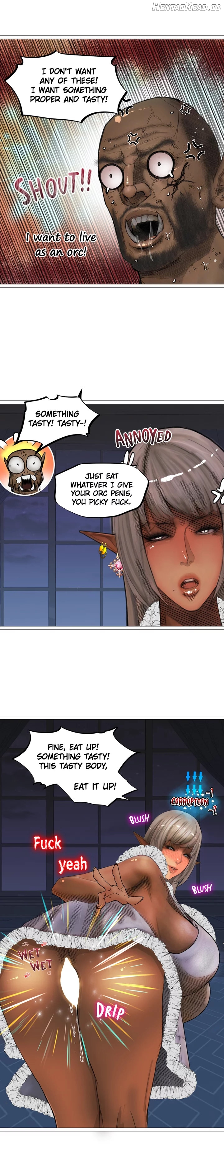 The DARK ELF QUEEN and the SLAVE ORC Chapter 11 - page 12