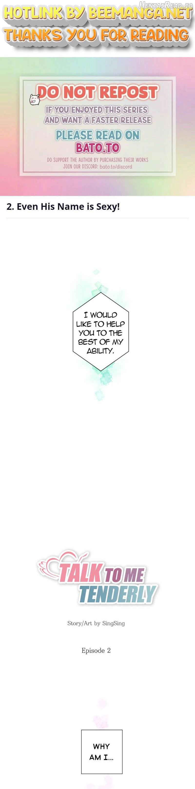 Talk To Me Tenderly Chapter 2 - page 1
