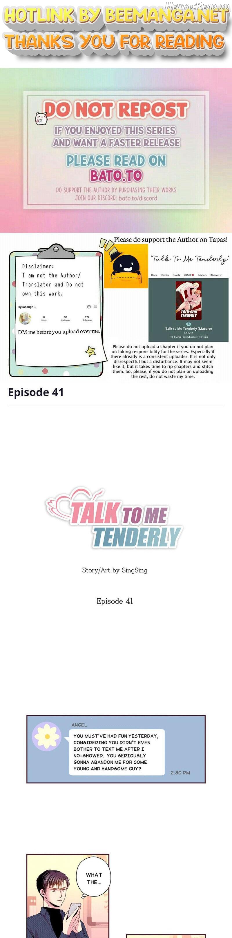 Talk To Me Tenderly Chapter 41 - page 1