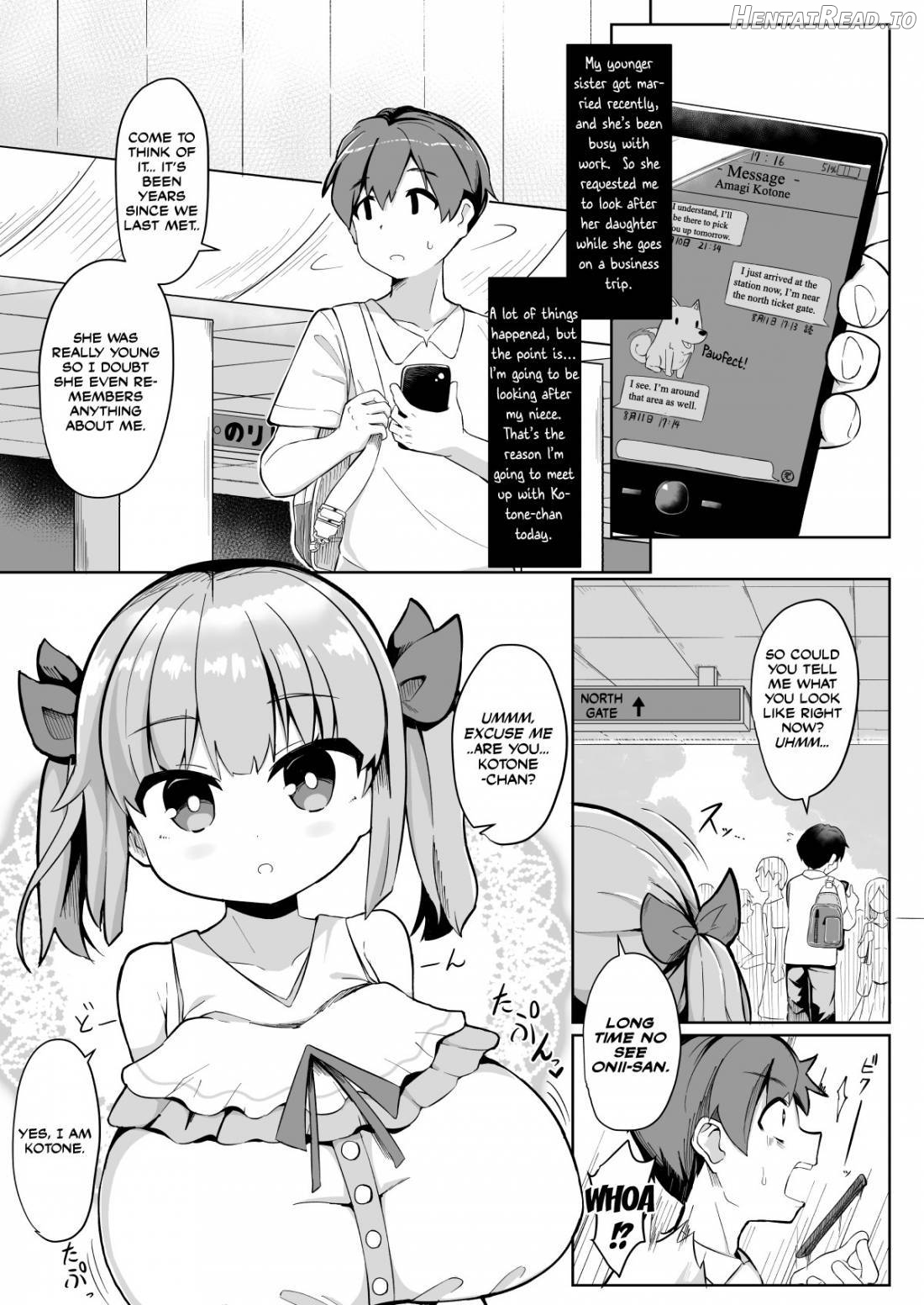 Hisashiburi ni Atta Imouto no Musume ga Kyonyuu de Osumashiya-san ni Nattemashita. Chapter 1 - page 2