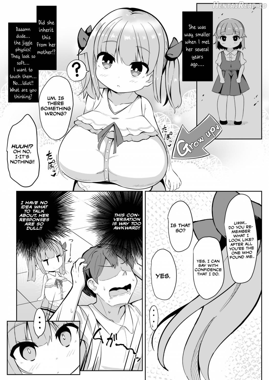 Hisashiburi ni Atta Imouto no Musume ga Kyonyuu de Osumashiya-san ni Nattemashita. Chapter 1 - page 4