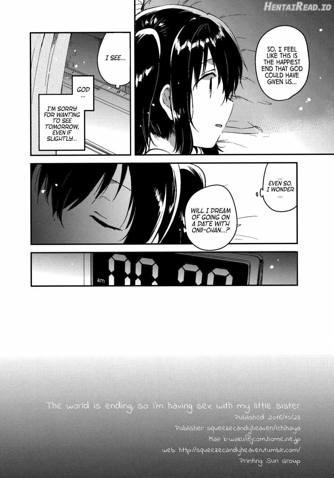Sekai ga Metsubou Suru node Imouto to Sex Suru Chapter 1 - page 25