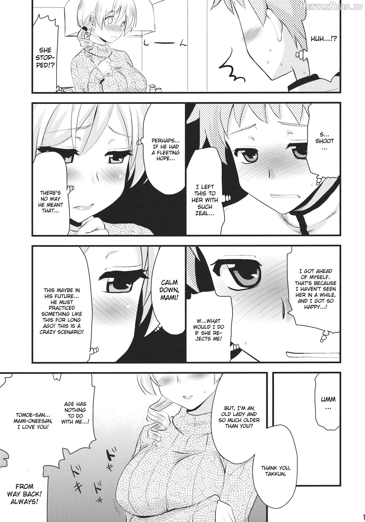 Tomoe Mami (30) to Takkun (18) Chapter 1 - page 8