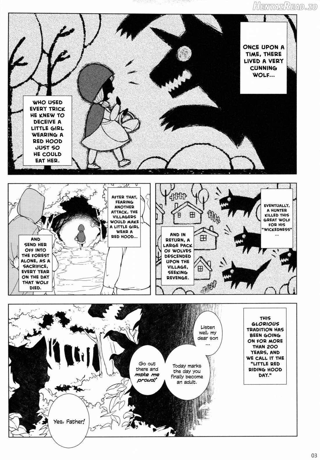 Dounen Hakai ~Ookina Akazukin & Chiisaki Ookami~ Chapter 1 - page 4