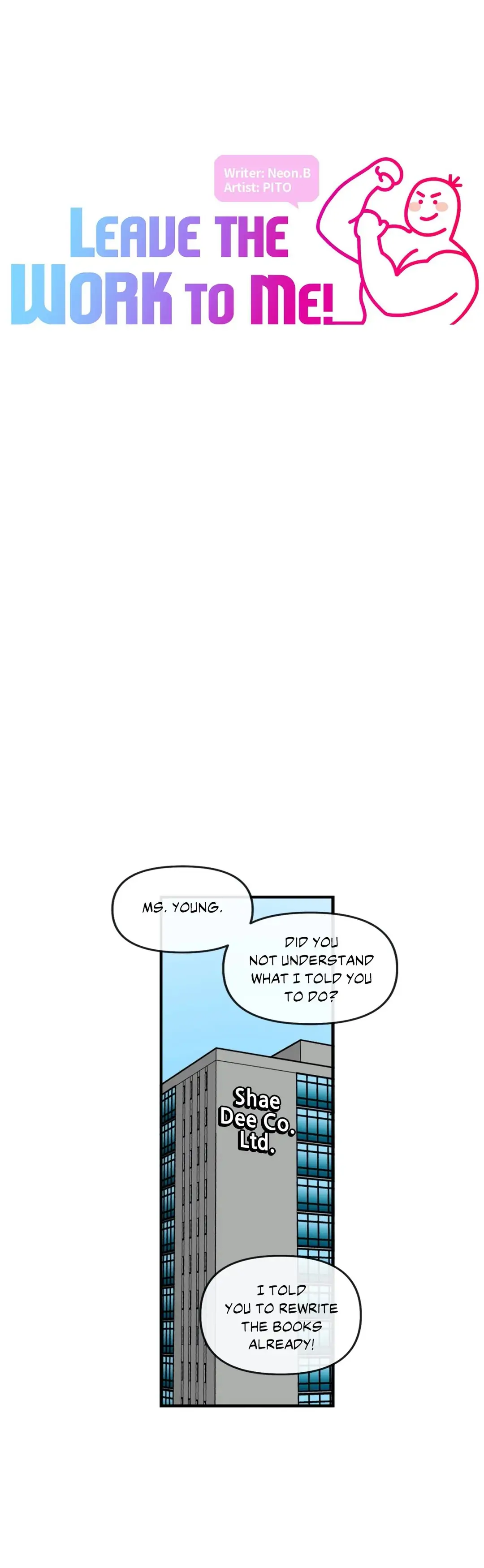 Leave the work to me! Chapter 30 - page 1