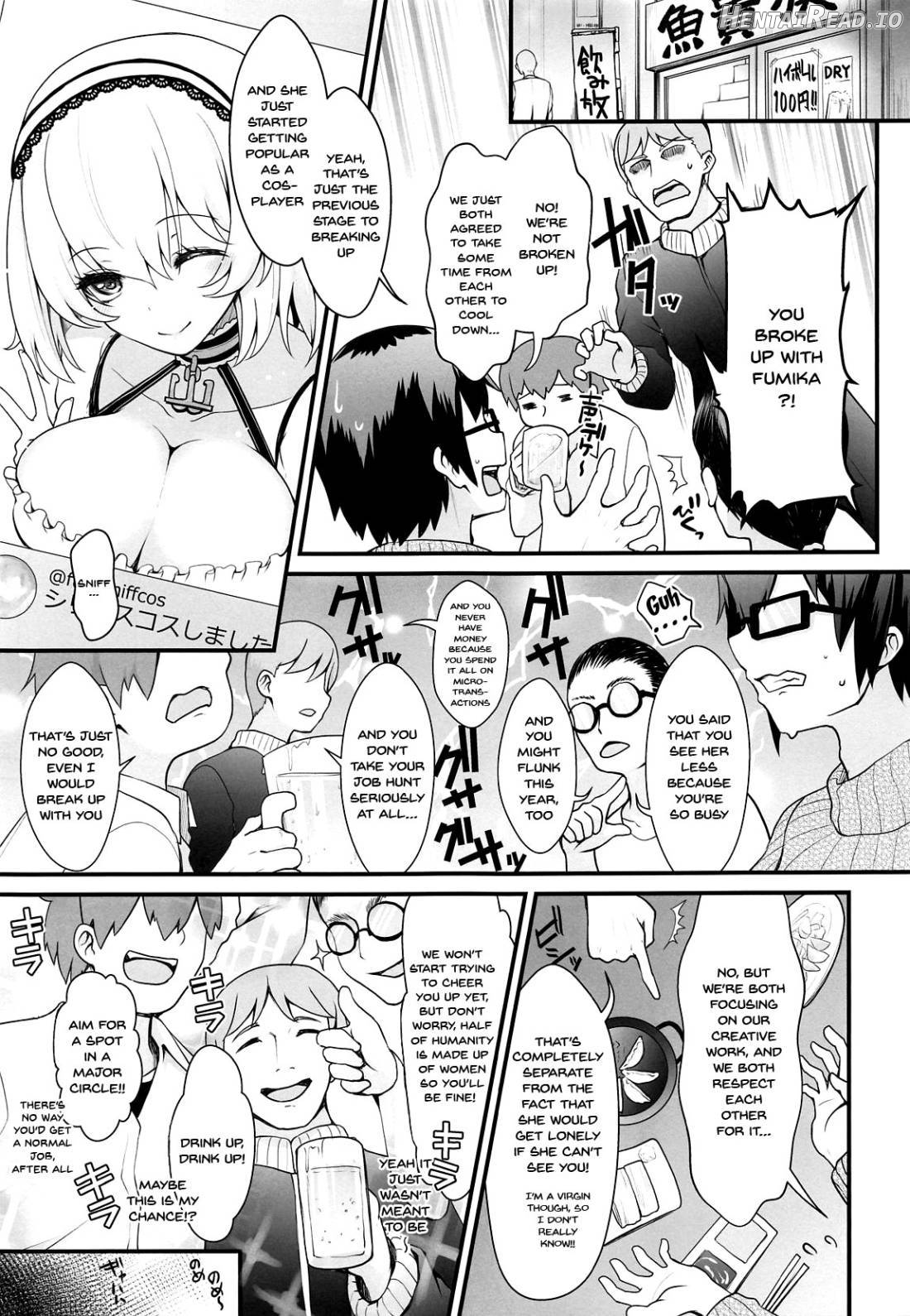 SNS de Gokujou H-Cup Chounyuu o Kakusan Suru Geneki Joshidaisei Cosplayer Chapter 4 - page 3