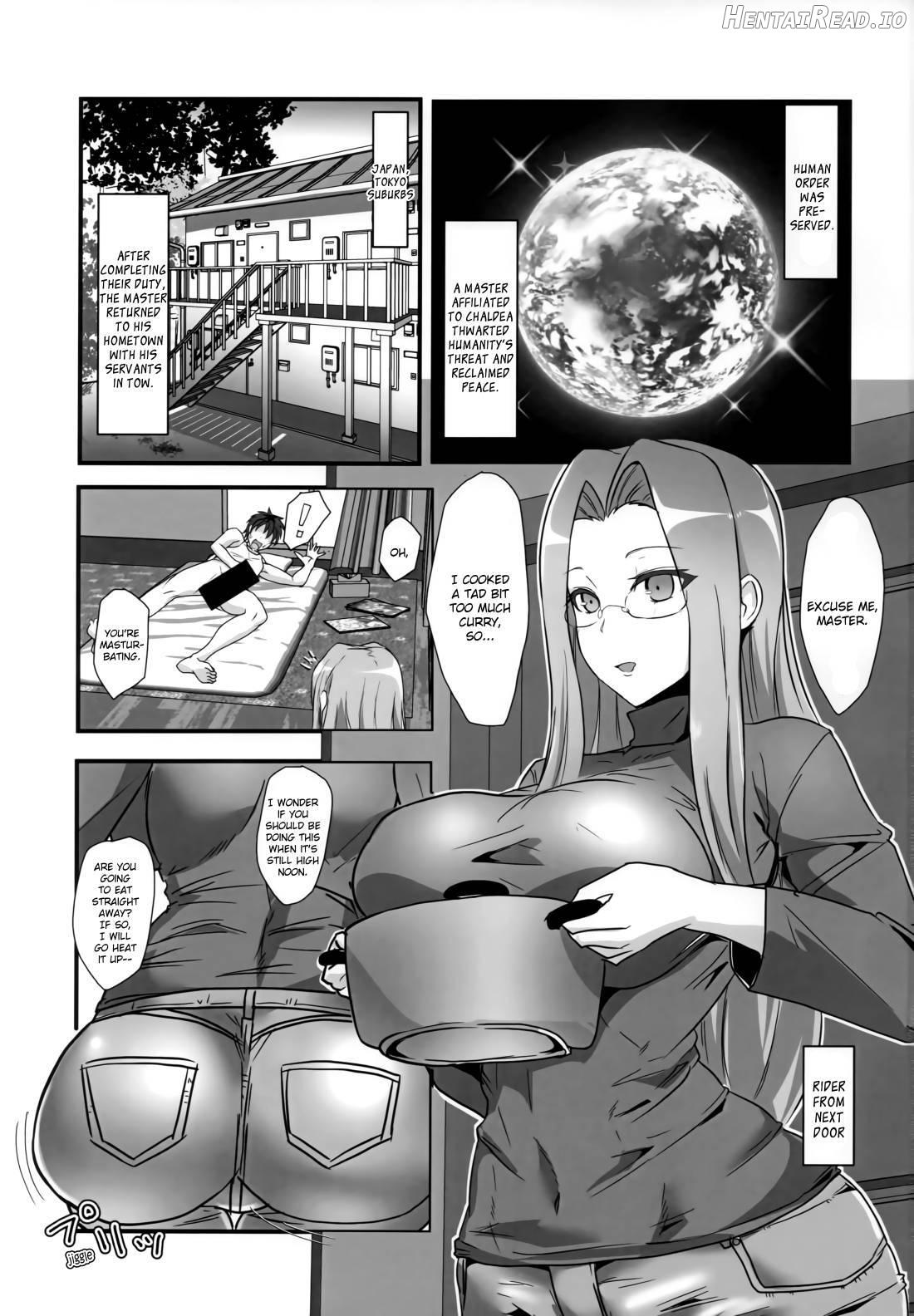 Rider-san to Dousei & Tonari no OL Chapter 1 - page 2