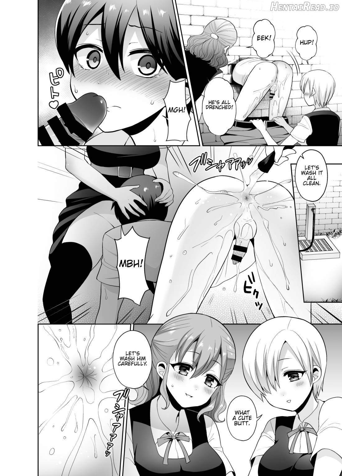 Joshikou ni Shinnyuu Shiyou to Shitara Kabe ni Hamatte Futanari Jogakusei no Nikubenki ni Saretandaga Chapter 1 - page 7