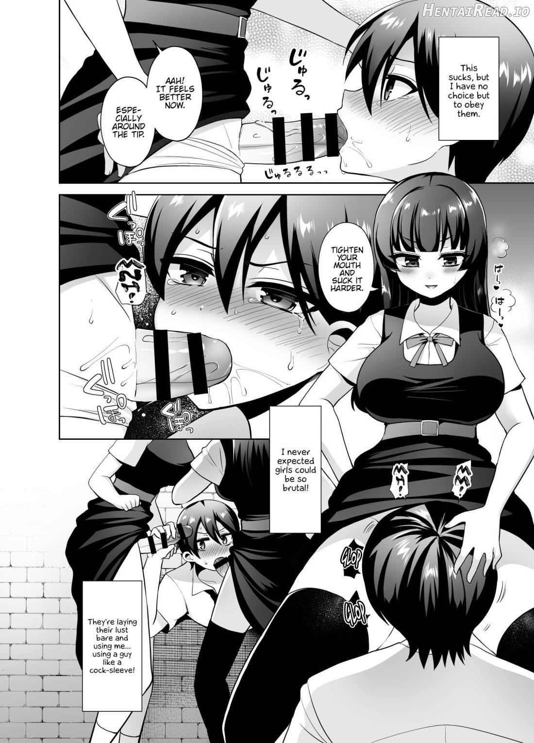 Joshikou ni Shinnyuu Shiyou to Shitara Kabe ni Hamatte Futanari Jogakusei no Nikubenki ni Saretandaga Chapter 1 - page 9
