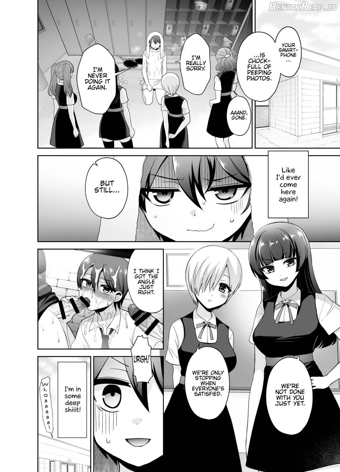 Joshikou ni Shinnyuu Shiyou to Shitara Kabe ni Hamatte Futanari Jogakusei no Nikubenki ni Saretandaga Chapter 1 - page 19