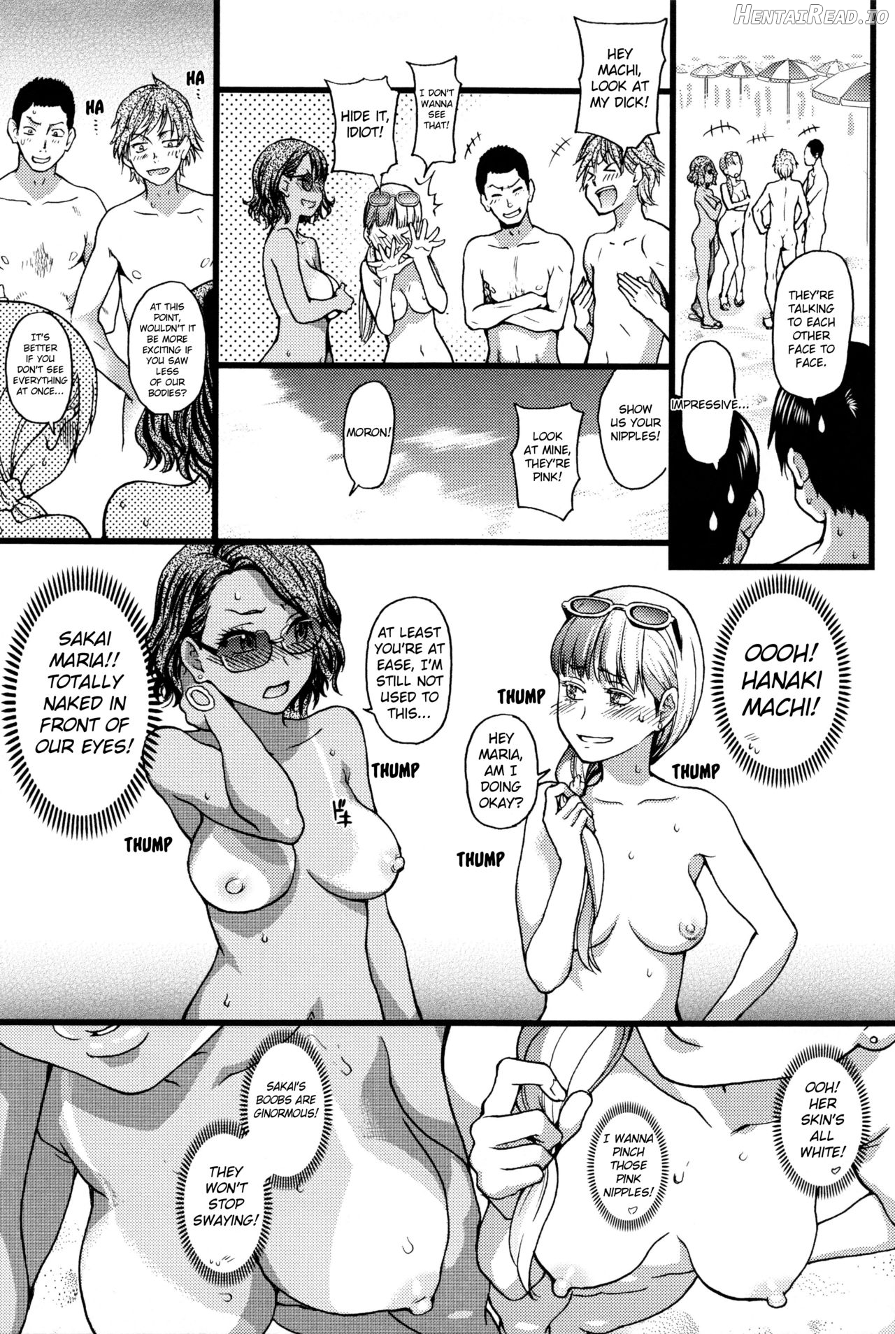 Nudist Beach ni Syuugaku Ryokoude!! - Decensored Chapter 1 - page 19