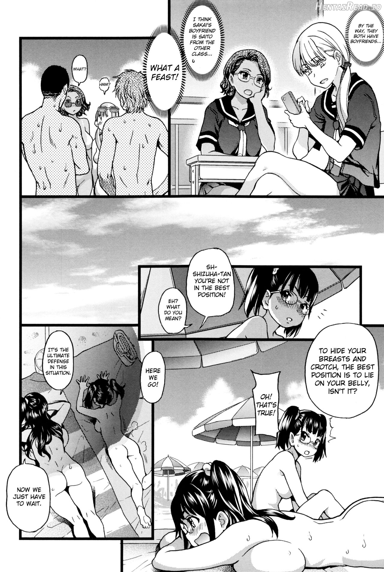 Nudist Beach ni Syuugaku Ryokoude!! - Decensored Chapter 1 - page 20