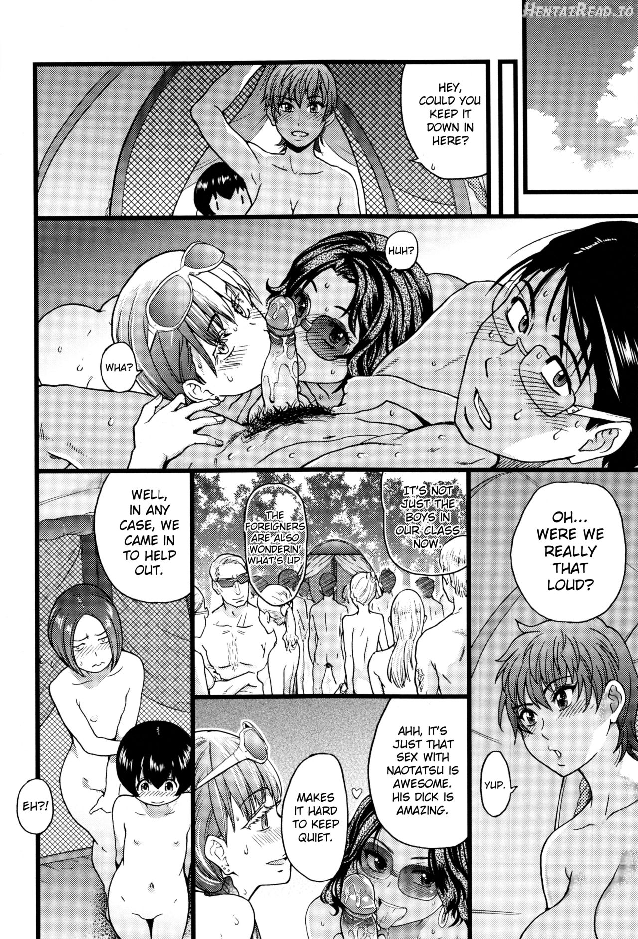 Nudist Beach ni Syuugaku Ryokoude!! - Decensored Chapter 1 - page 135
