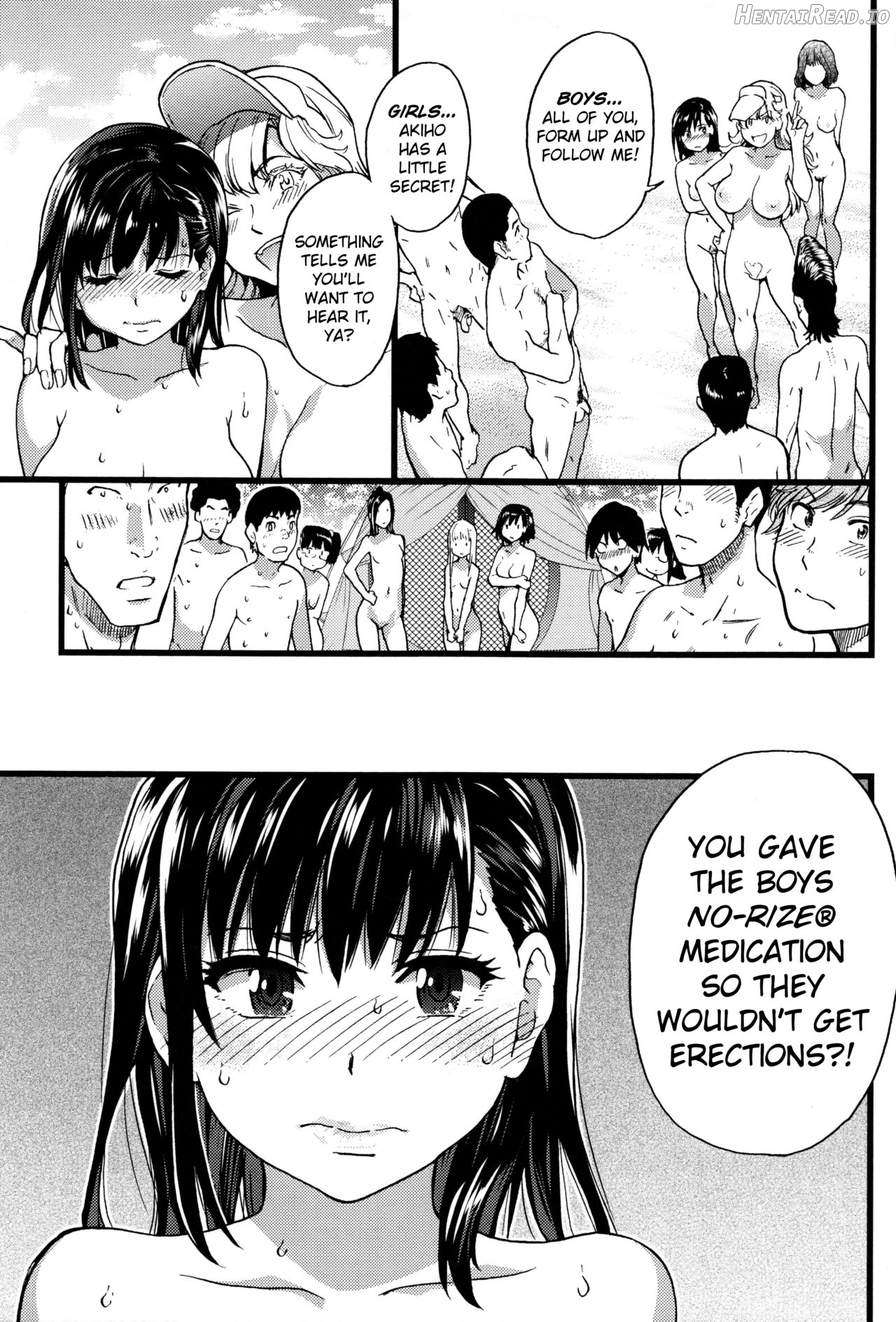 Nudist Beach ni Syuugaku Ryokoude!! - Decensored Chapter 1 - page 164