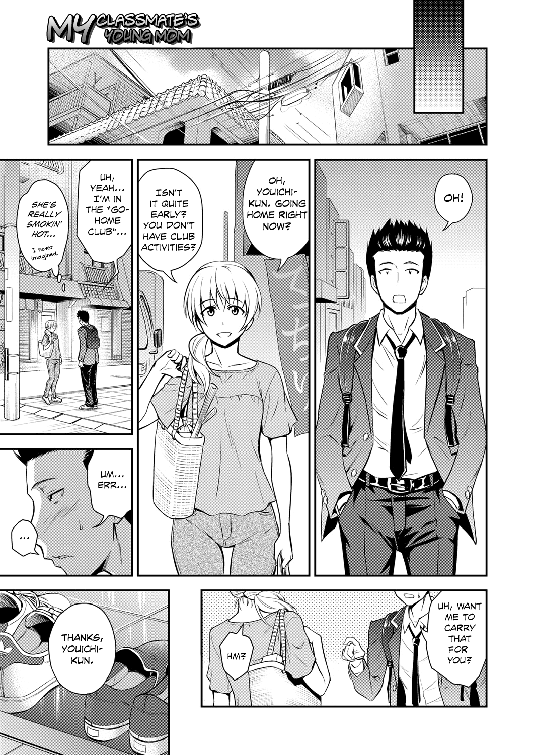 Doukyuusei no Wakai Haha Ch. 1 - Colorized Chapter 1 - page 3