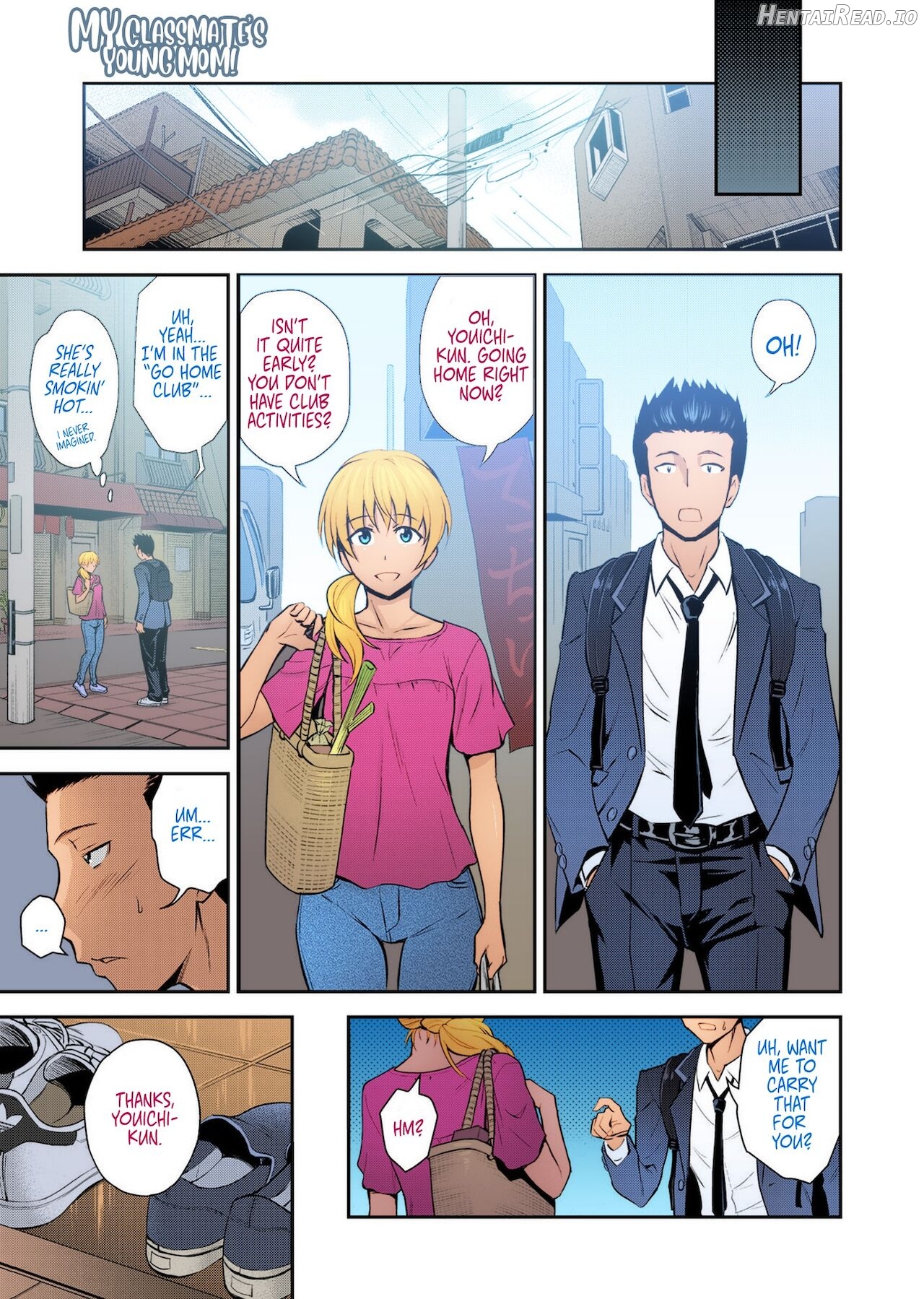 Doukyuusei no Wakai Haha Ch. 1 - Colorized Chapter 2 - page 4