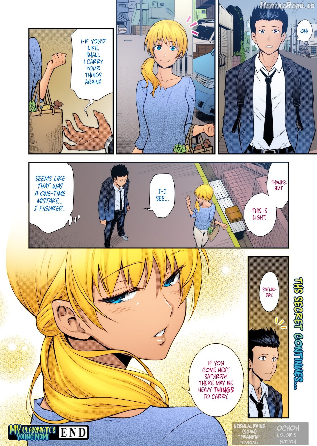 Doukyuusei no Wakai Haha Ch. 1 - Colorized Chapter 2 - page 21