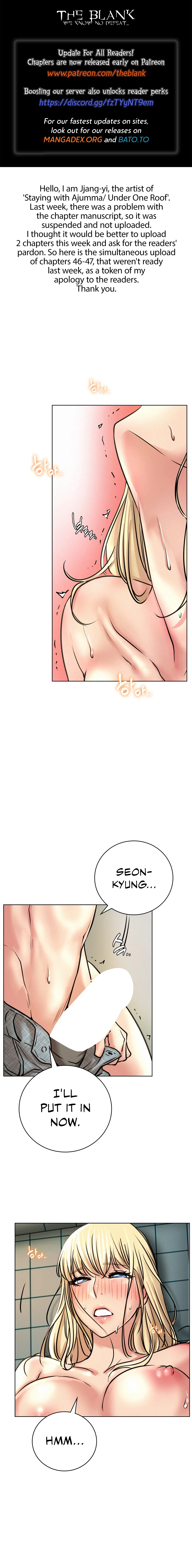 Staying With Ajumma Chapter 46 - page 1