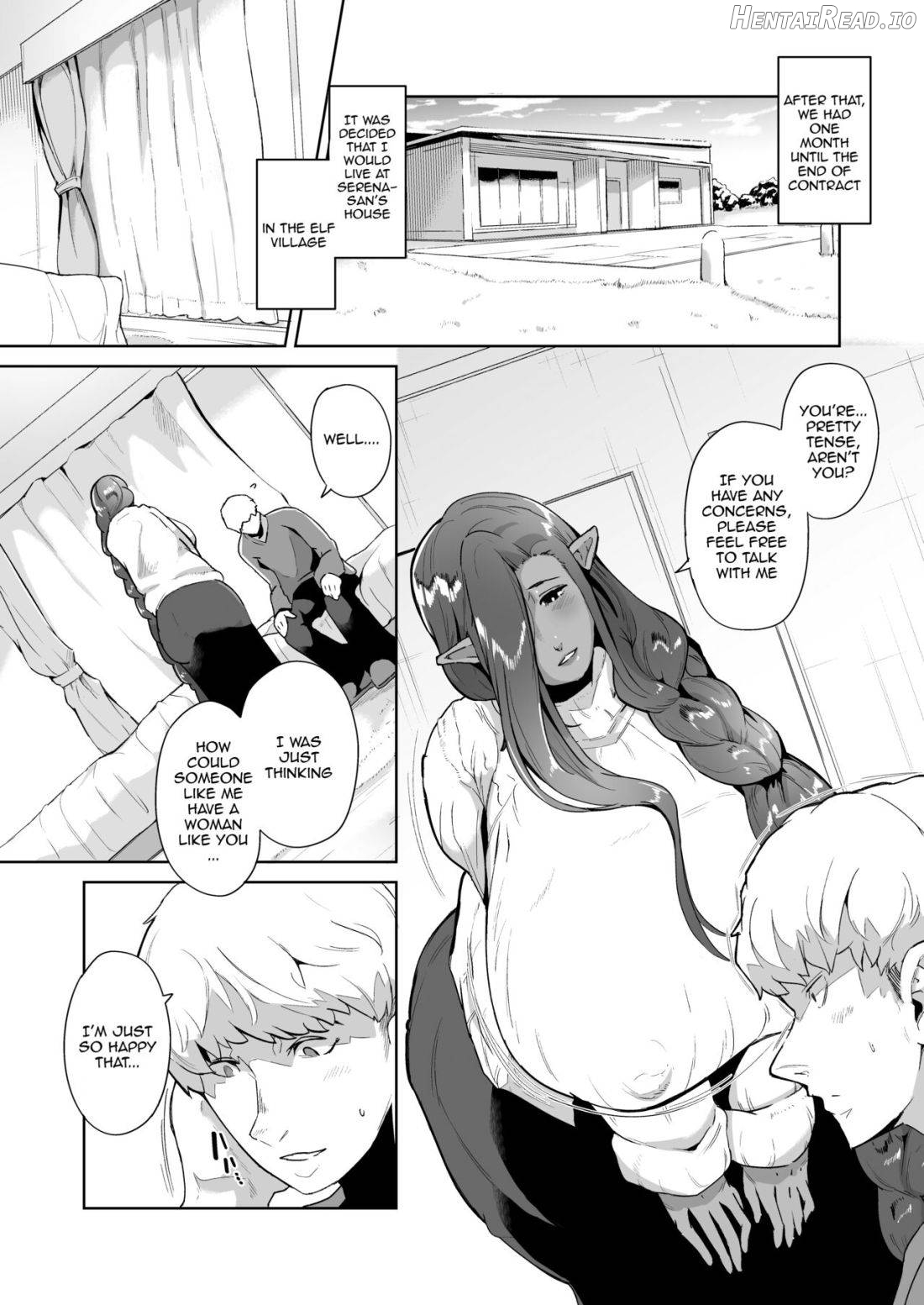 Mucchiri Dekachichi Dark Elf no Obasan to Icha Love Fudeoroshi Seikatsu Chapter 1 - page 3
