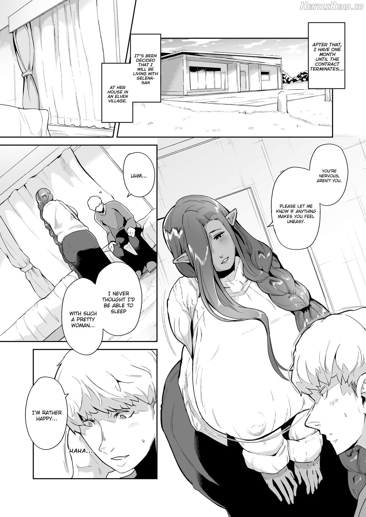 Mucchiri Dekachichi Dark Elf no Obasan to Icha Love Fudeoroshi Seikatsu Chapter 2 - page 3