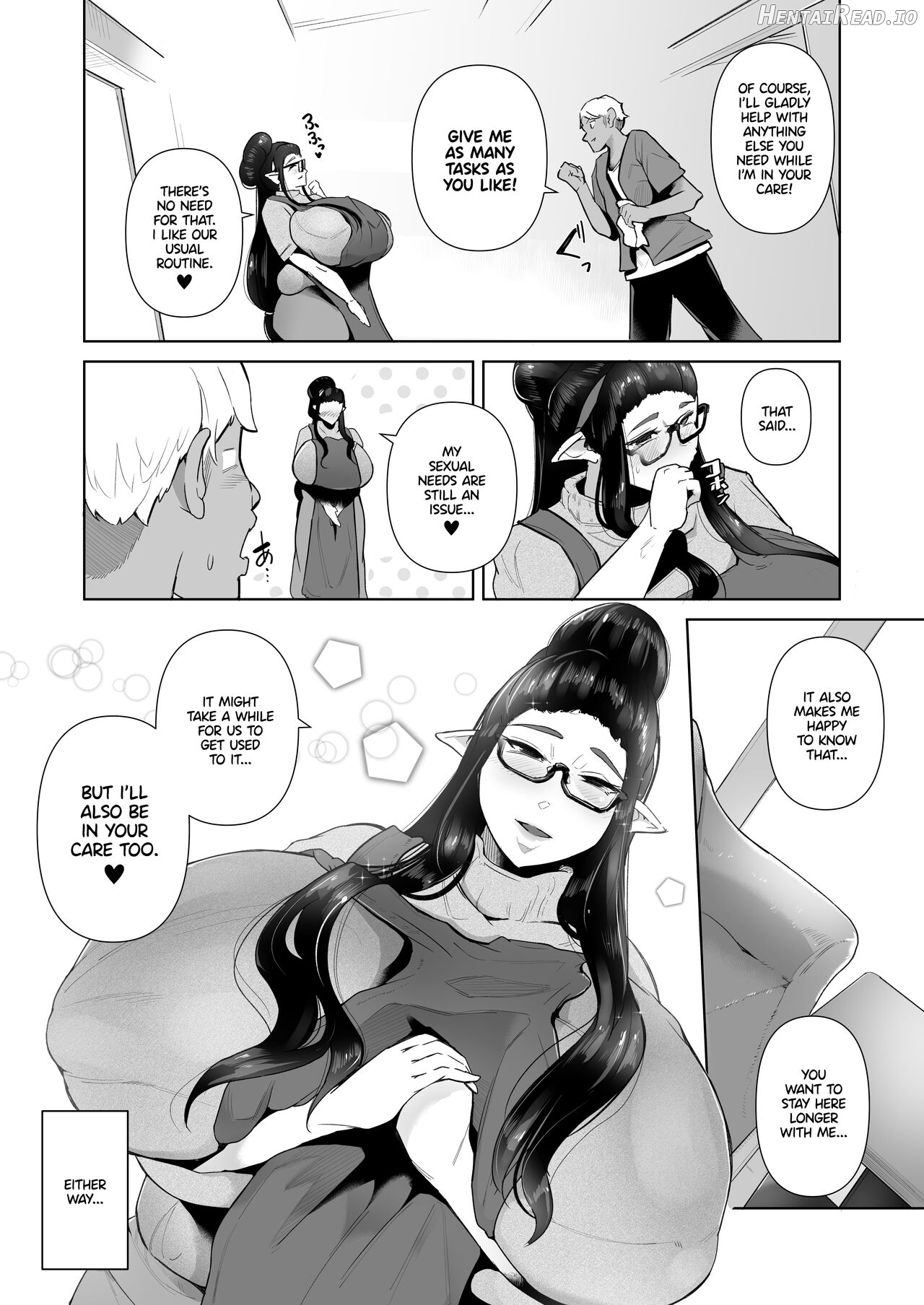 Mucchiri Dekachichi Dark Elf no Obasan to Icha Love Fudeoroshi Seikatsu Chapter 3 - page 12