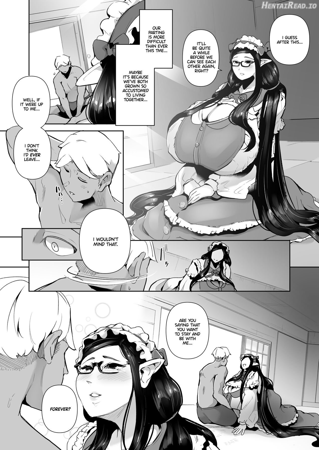 Mucchiri Dekachichi Dark Elf no Obasan to Icha Love Fudeoroshi Seikatsu Chapter 3 - page 37