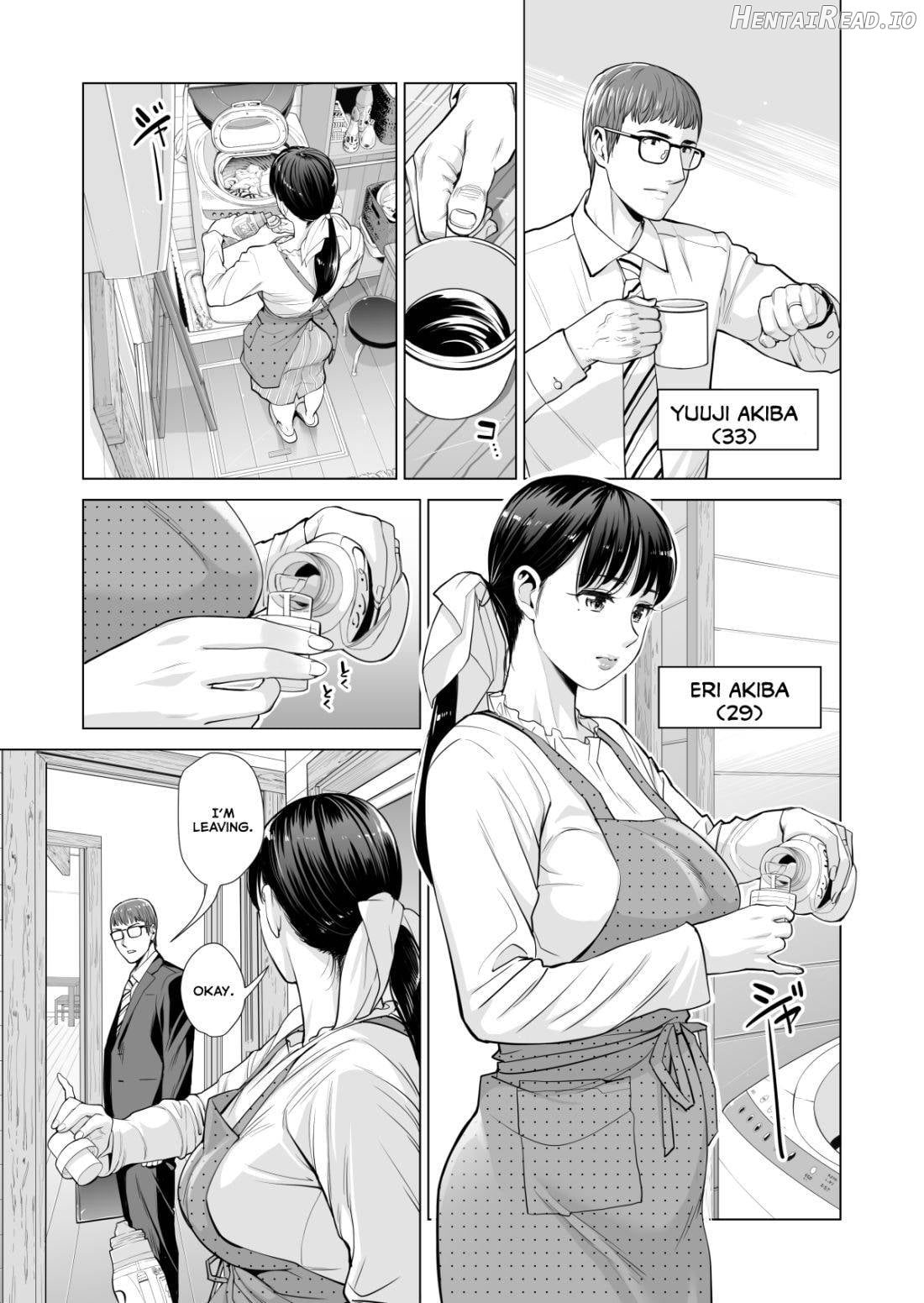 Tsukiyo no Midare Zake ~Hitozuma wa Yoitsubureta Otto no Soba de Douryou ni Netorareru~ (Zenpen) Chapter 1 - page 5