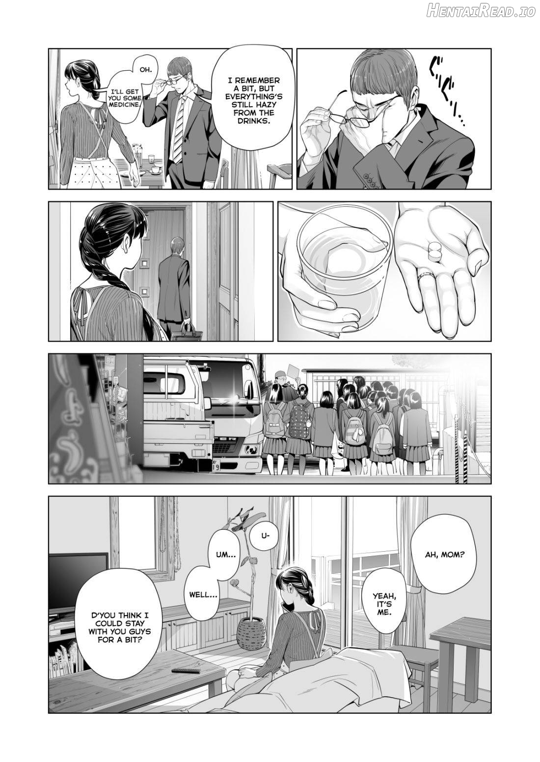 Tsukiyo no Midare Zake ~Hitozuma wa Yoitsubureta Otto no Soba de Douryou ni Netorareru~ (Zenpen) Chapter 2 - page 7