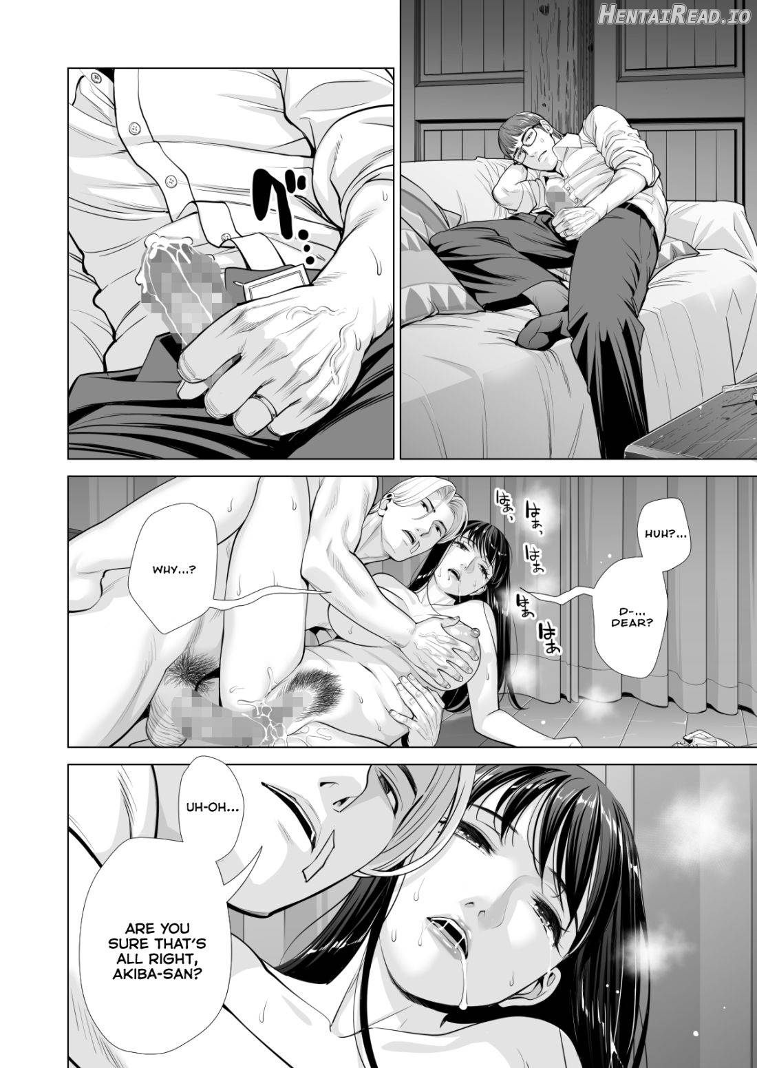 Tsukiyo no Midare Zake ~Hitozuma wa Yoitsubureta Otto no Soba de Douryou ni Netorareru~ (Zenpen) Chapter 2 - page 42
