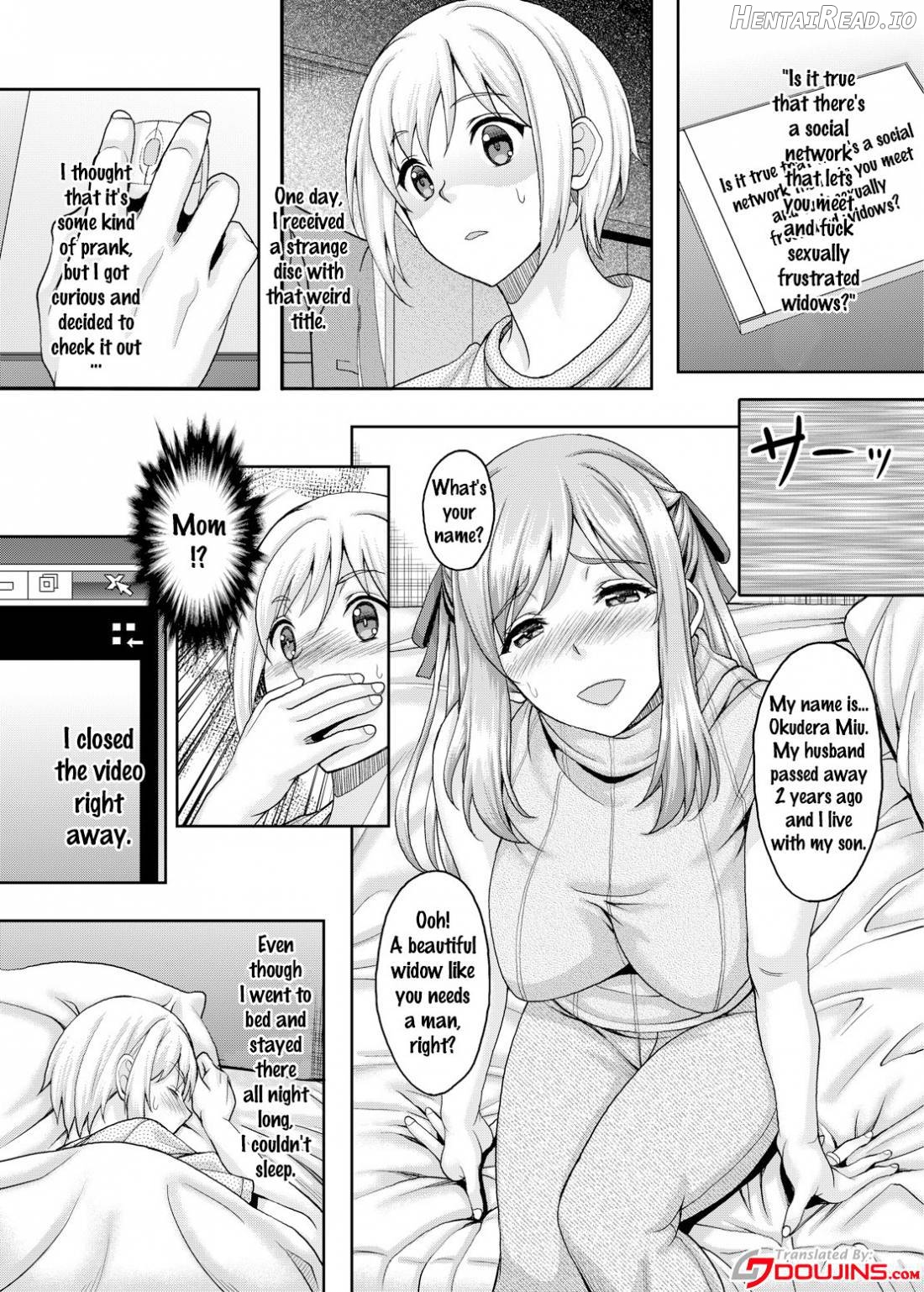 Ureta Karada o Moteamashita Miboujin to Sokuhame Dekiru SNS ga Arutte Hontou desu ka? 3 Musuko no Me no Mae de Okasarenagara mo Kyousei o Agetsuzukeru Inran Haha Hen Chapter 1 - page 2
